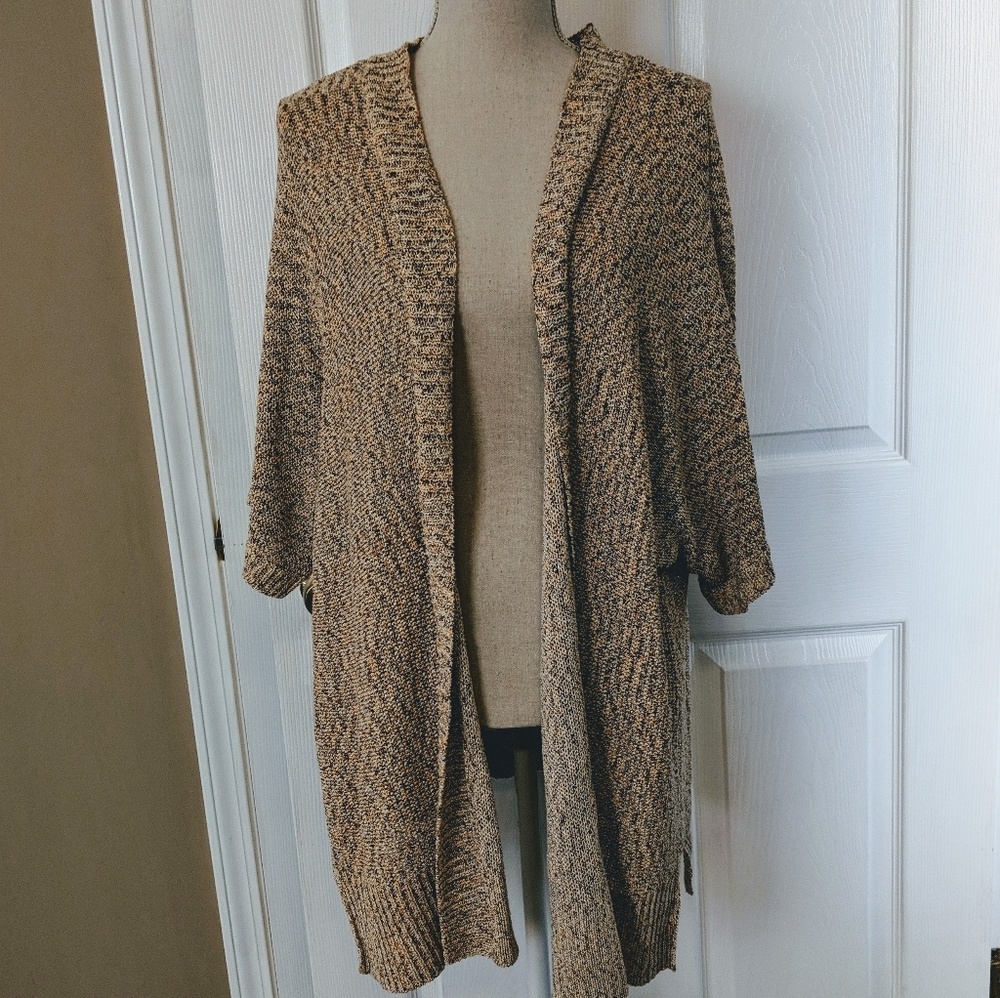 Lane Bryant Cream Shimmer Summer Cardigan